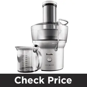 Breville BJE200XL Juice Fountain Compact Centrifugal Juicer, Silver