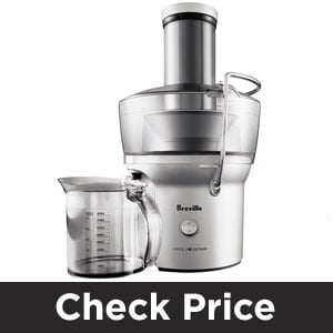 Breville BJE200XL Juice Fountain Compact Centrifugal Juicer, Silver